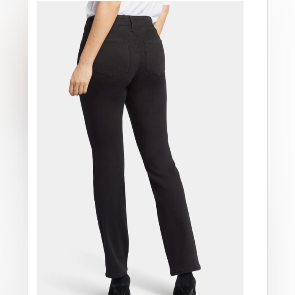NYDJ Women's, Black, Lift Tuck Technology, Straight Leg Jeans, Size 10